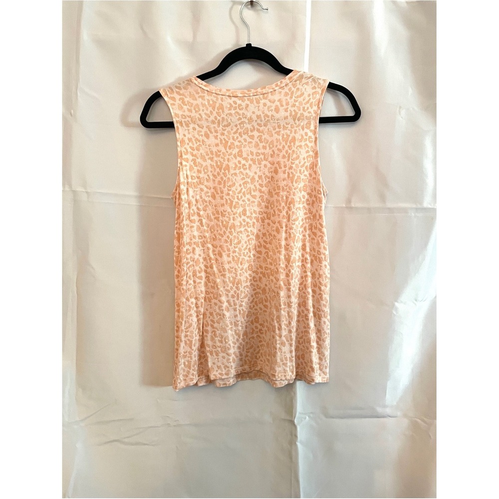 Nine West Peach Animal Print Sleeveless Tank Top - Picture 3 of 3